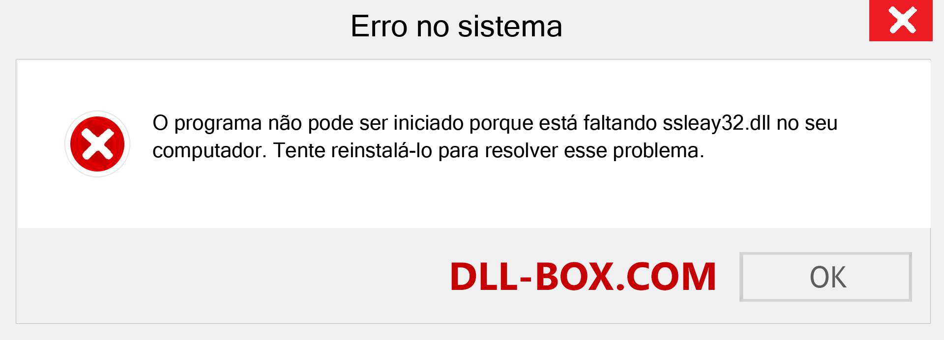 Arquivo ssleay32.dll ausente ?. Download para Windows 7, 8, 10 - Correção de erro ausente ssleay32 dll no Windows, fotos, imagens